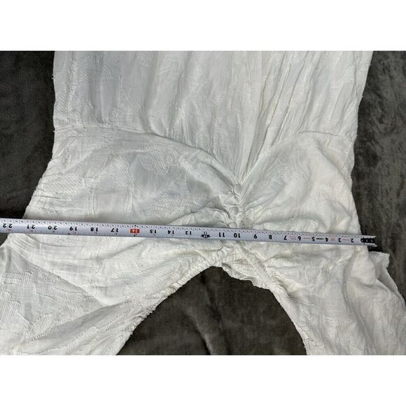 Anthropologie Tiered Maxi Dress White Dress Fit&Flare open back sz 3X - Picture 12 of 15